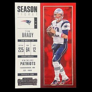 Tom Brady 2017 Panini Contenders #95 | Season Ticket | NM or better | The GOAT